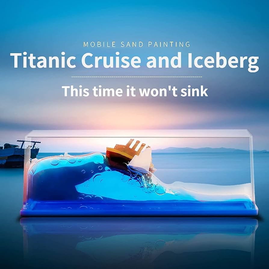 Titanic Cruise Ship Fluid Drift Bottle